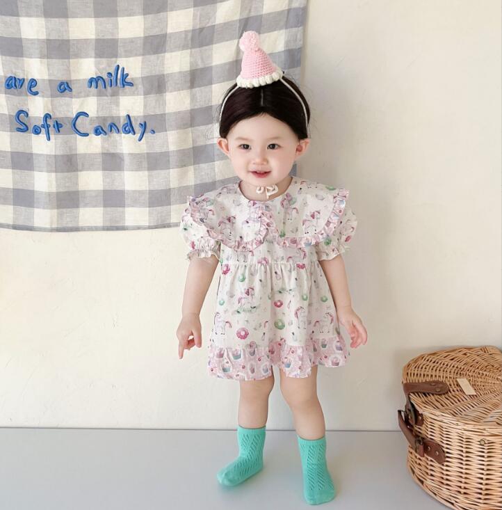 2024★春夏新作★韓国風子供服★ロンパース★ワンピース★66-90CM/73-110CM