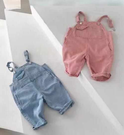 「2024」子供服★サロペット★デニム★韓国風子供服★ベビー★カジュアル2色★66-90CM