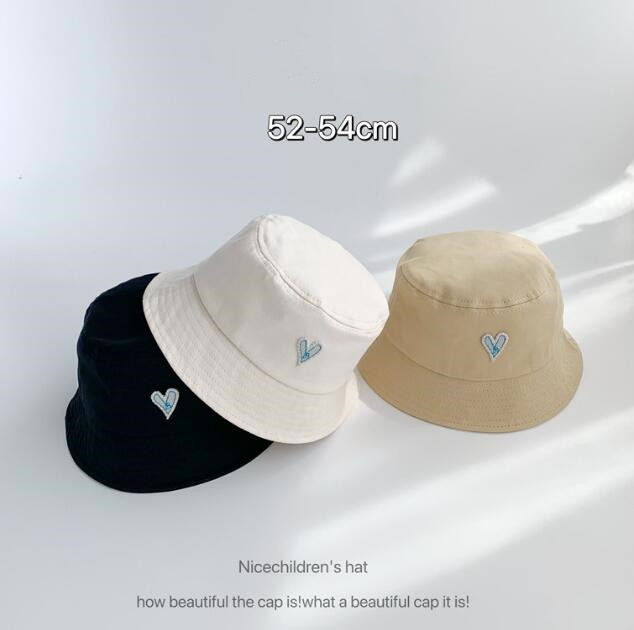 「2024」子供用★帽子★バケットハット★ハート柄★キッズ★ハット★10色