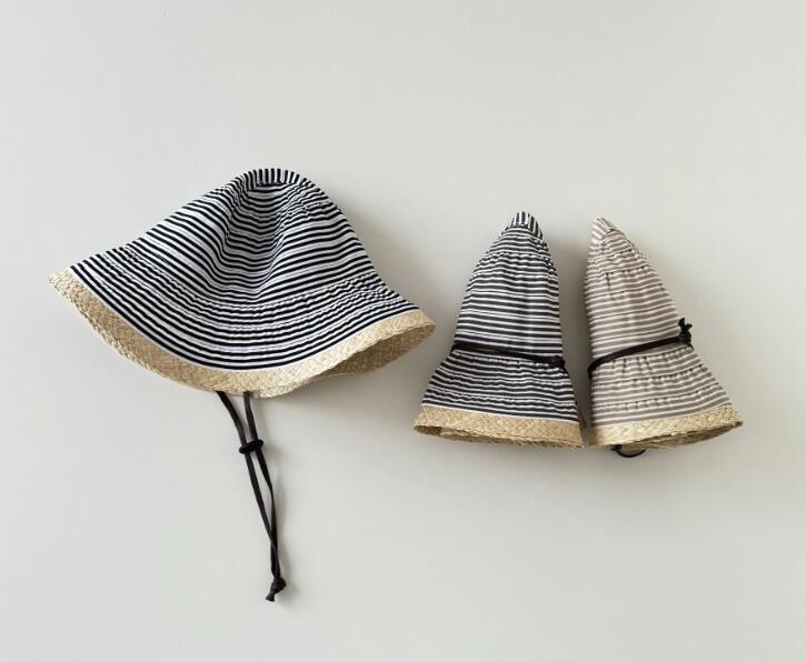 2024年夏新品★子供用★麦わら帽子　ハット★3色選べ