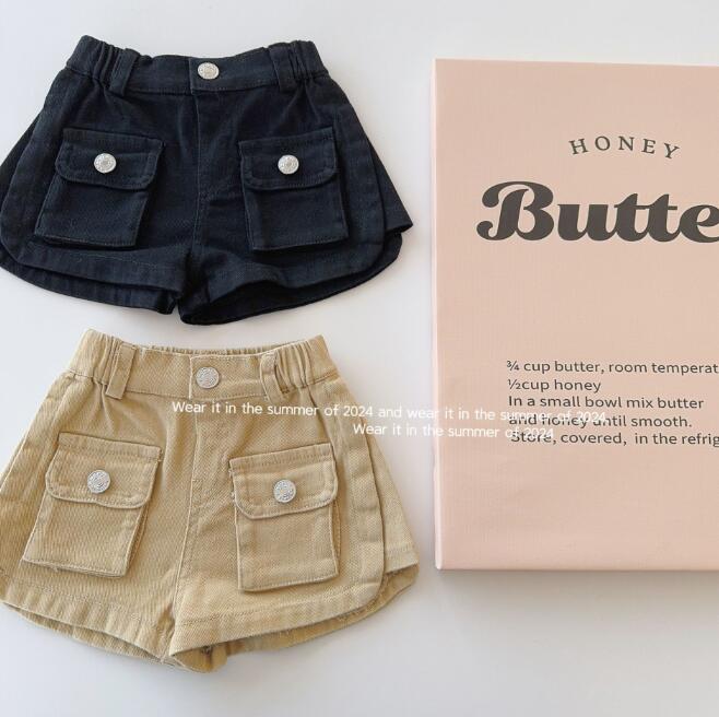「2024」子供服★ボトムス★ズボン★ショートパンツ★キッズ★韓国風子供服★2色★80-140CM