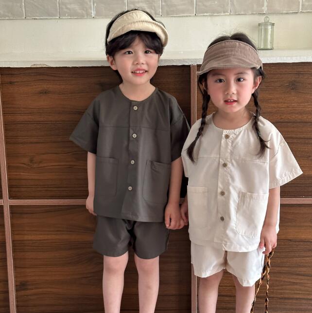 「2024」子供服★トップス+パンツ★セットアップ★キッズ★韓国風子供服★2色★80-150CM