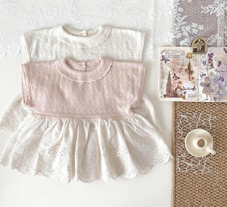 2024夏新作Cu★子供服　ニットトップス★73-110cm★2色