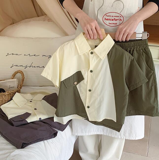 「2024」子供服★トップス+パンツ★セットアップ★韓国風子供服★キッズ★2色★90-140CM