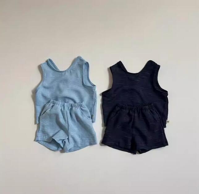 2024★夏新作★韓国風子供服★トップス+ズボン★2色73-100CM