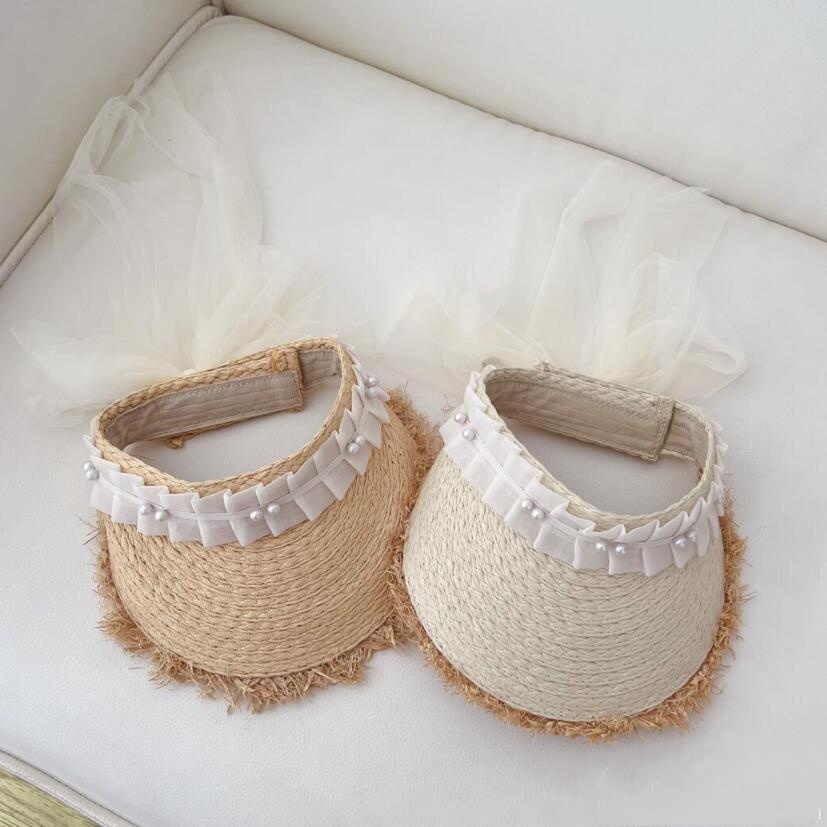 「2024」子供用★帽子★麦わら帽子★キッズ★キャップ★リボン★可愛い★2色