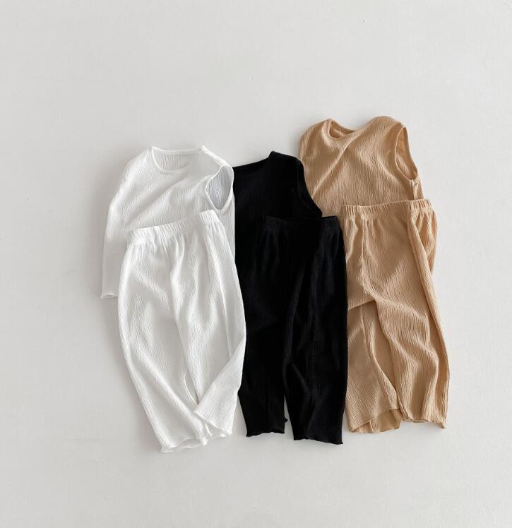 2024★夏新作★韓国風子供服★トップス+ズボン★3色80-130CM