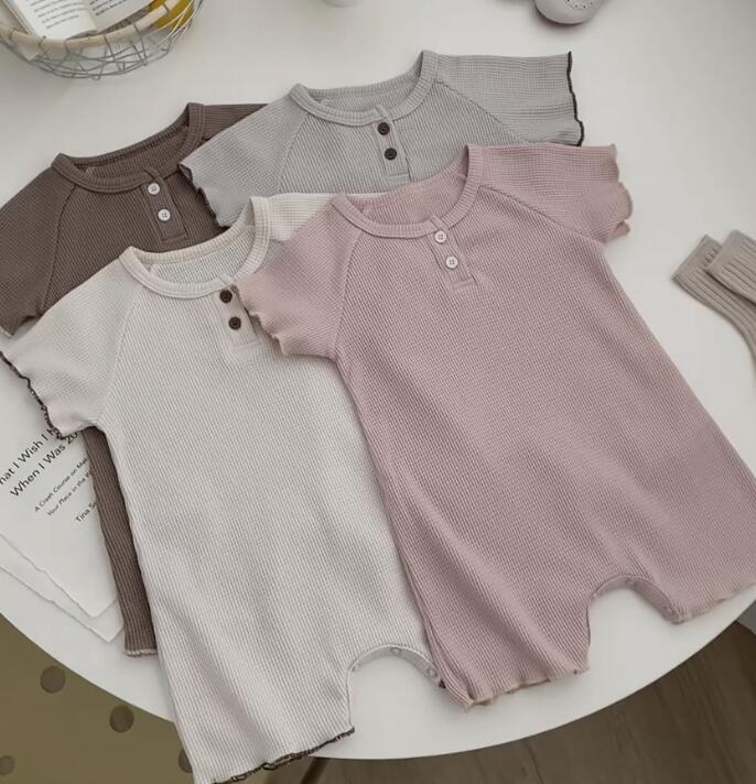 「2024」子供服★ロンパース★連体服★韓国風子供服★ベビー★半袖★4色★66-90CM