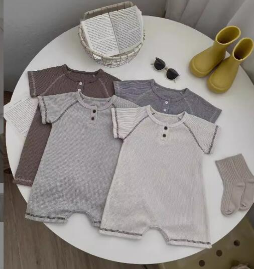 「2024」子供服★ロンパース★連体服★韓国風子供服★ベビー★半袖★4色★66-90CM