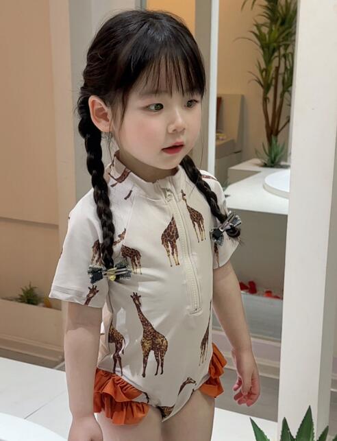 「2024」子供服★連体服★水着★速乾★キッズ女の子★長袖★3色★90-140CM