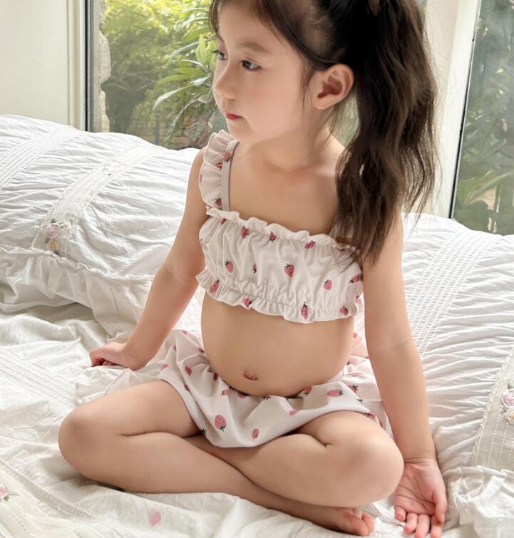 2024夏新品★子供服　分体水着★90-140cm★