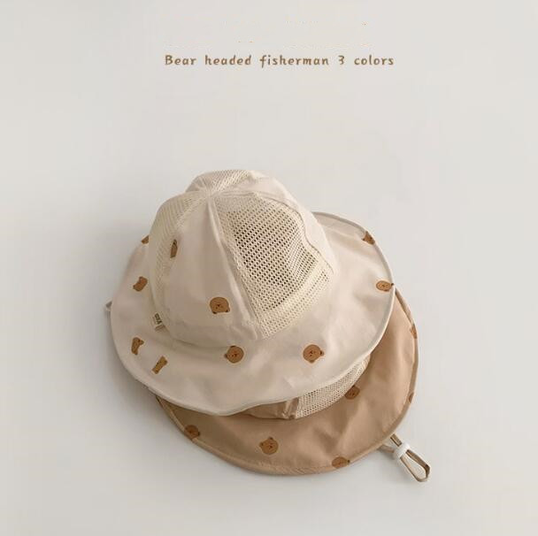 「2024」子供用★帽子★バケットハット★キッズ★ハット★通気性★韓国風★可愛い★3色