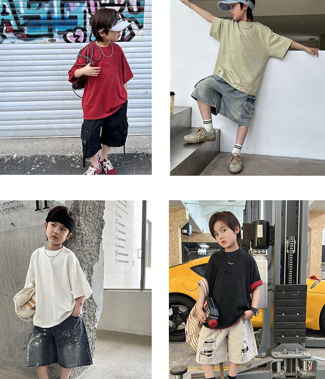 2024夏新品★子供服　トップス★90-160cm★4色