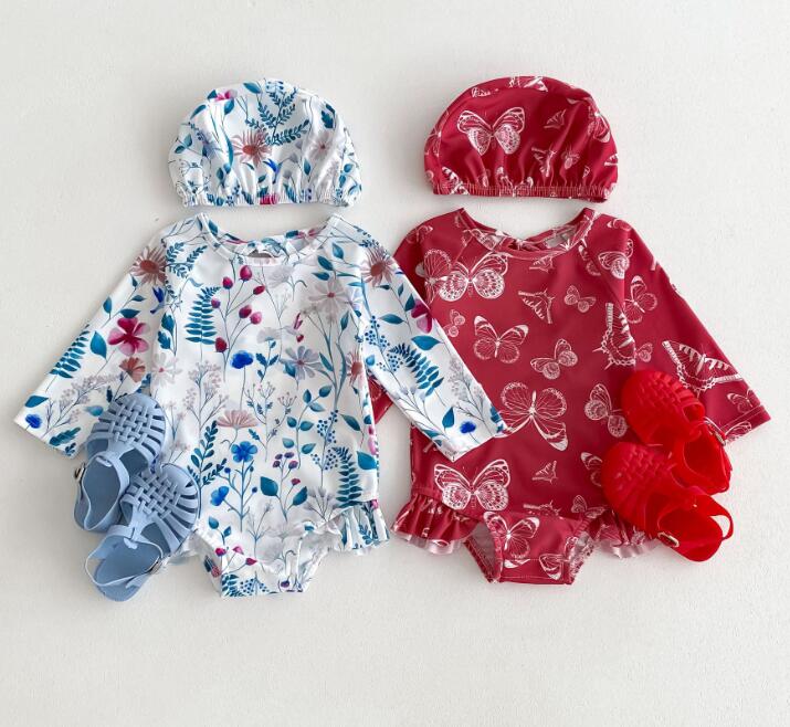 2024新型★ベビー服　水着★66-100★2色