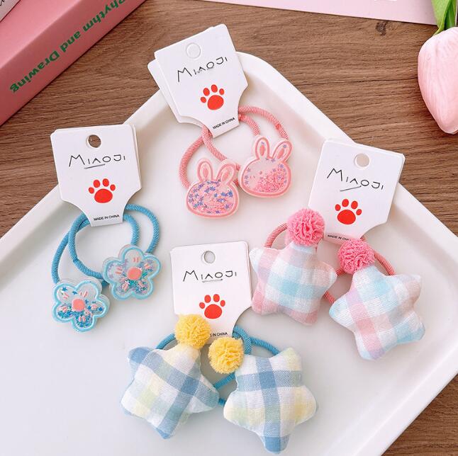 髪飾り★まとめ髪用★ヘアアクセサリー★子供用★ヘアゴム★可愛い★2枚入り