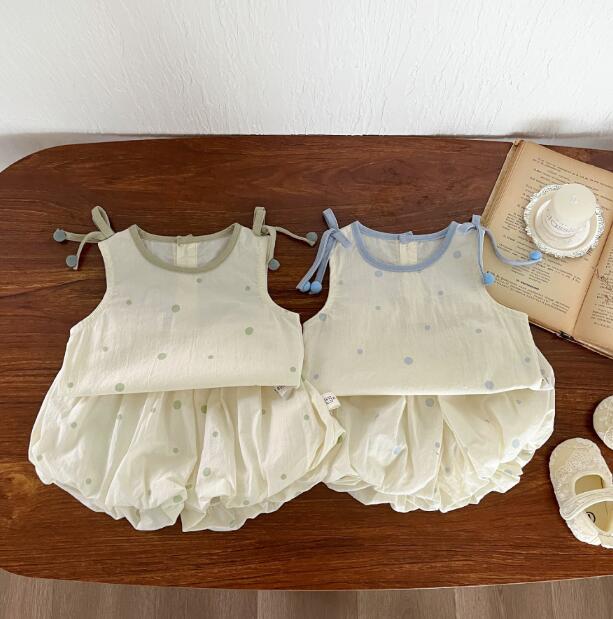 「2024」子供服★トップス+ズボン★セットアップ★ベビー★韓国風子供服★2色★66-100CM