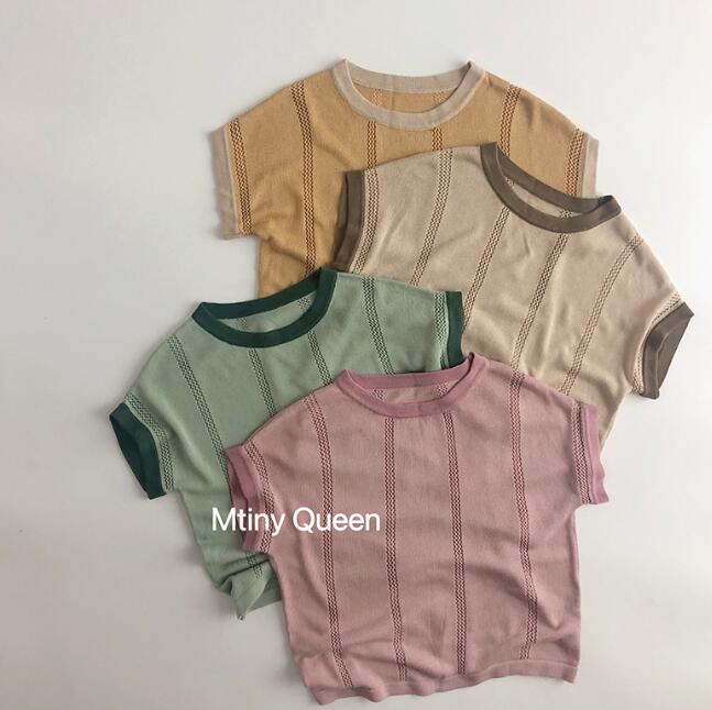 「2024」子供服★トップス★Tシャツ★韓国風子供服★男女兼用★4色★80-130CM