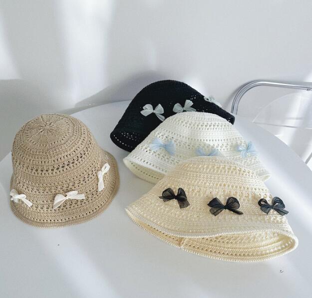 「2024」★帽子★バケットハット★韓国風★蝶結び★女の子★大人用★可愛い★4色