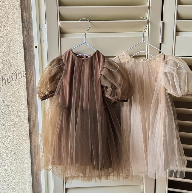 「2024」子供服★ワンピース★ドレス★韓国風子供服★2色★80-130CM