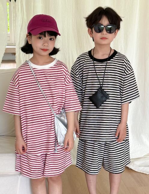 「2024」子供服★トップス+ズボン★セットアップ★韓国風子供服★2色★90-150CM