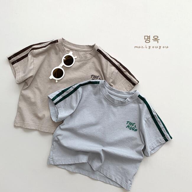 「2024」子供服★トップス★Tシャツ★半袖★韓国風子供服★2色★80-130CM