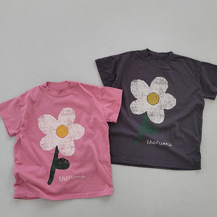 「2024」子供服★ワンピース★半袖★韓国風子供服★2色★80-130CM