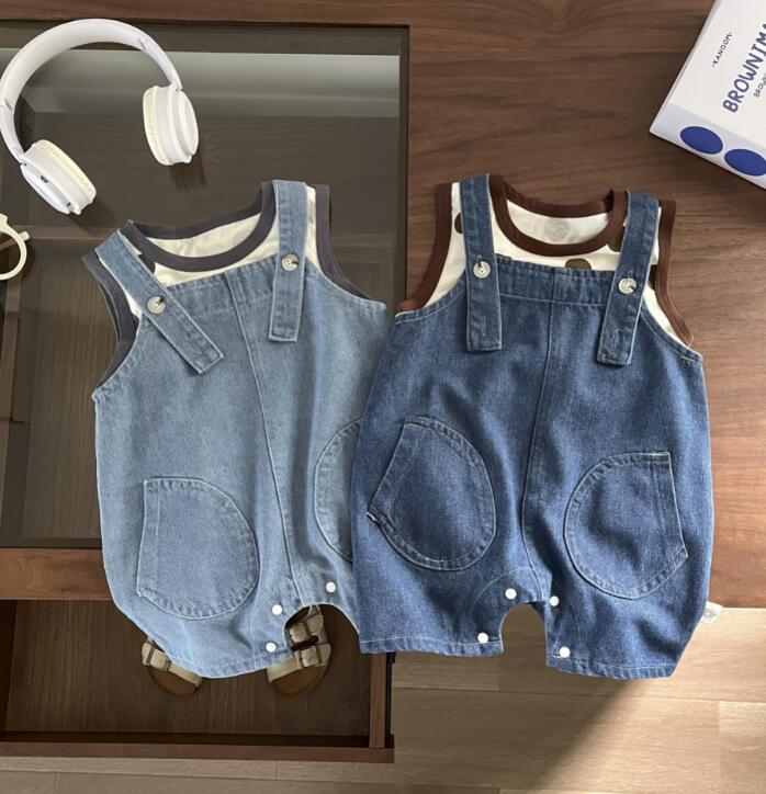 2024★夏新作★韓国風子供服★ベスト★サロペット★4色73-110CM