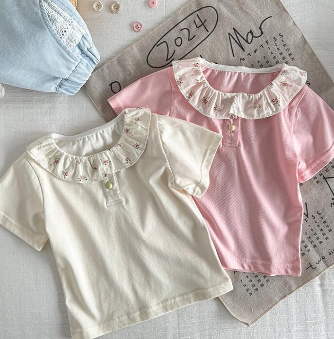 「2024」子供服★トップス★Tシャツ★半袖★韓国風子供服★2色★90-140CM