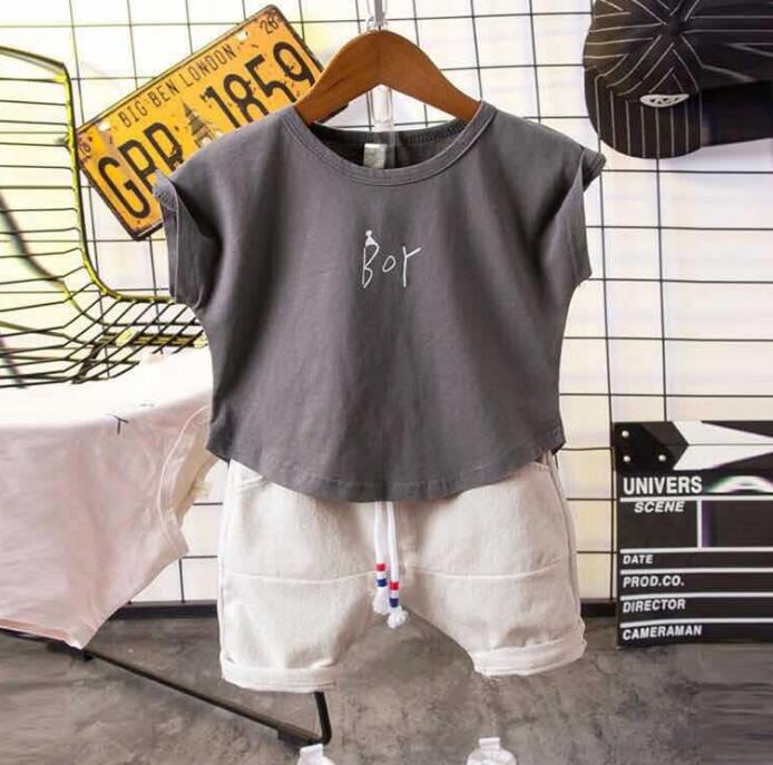 2024★夏新作★韓国風子供服★トップス+ズボン★カジュアル★2色80-120CM