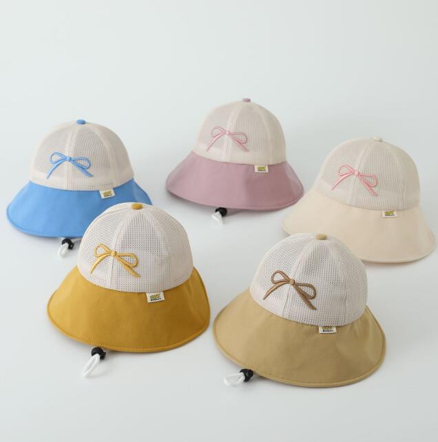 「2024」子供用★帽子★キャップ★キッズ★蝶結び★韓国風★カジュアル★5色