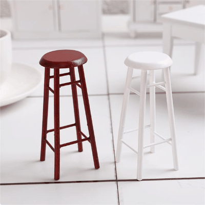 ミニチュア ドールハウス用家具 フィギュア ぬい撮 1:12dollhouse ハイスツール バーチェア ベンチ 丸椅子