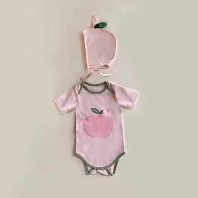 2024★夏新作★韓国風ベビー服★ロンパース+帽子★66-90CM