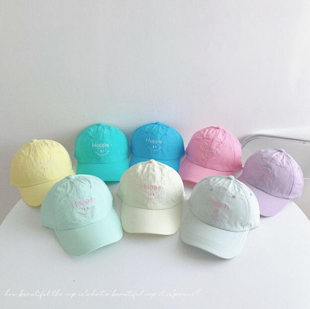 「2024」子供用★帽子★キャップ★キッズ★野球帽★韓国風★速乾★笑顔★8色