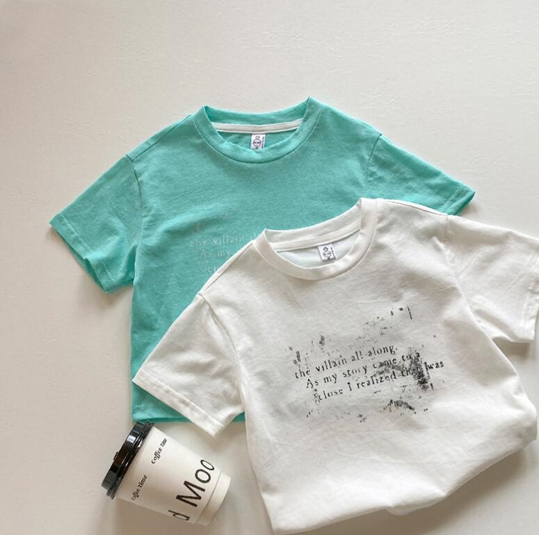 2024★夏新作★韓国風子供服★Tシャツ★2色90-130CM