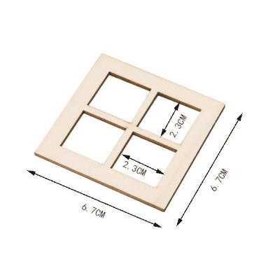 ミニチュア 1:12dollhouse ドールハウス用家具 フィギュア ぬい撮 ドール撮影 窓枠 サッシ 造景 微風景