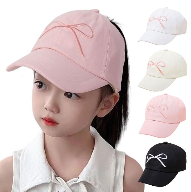 「2024」子供用★帽子★キャップ★キッズ★野球帽★韓国風★蝶結び★6色