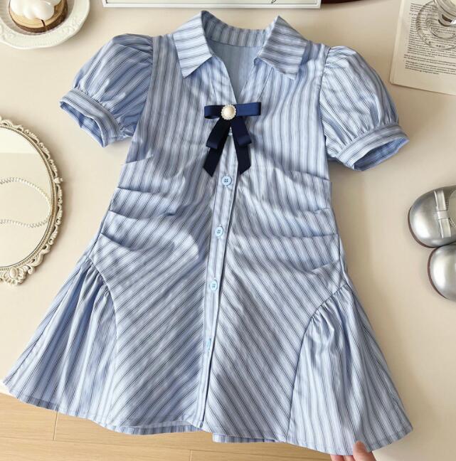 「2024」子供服★ワンピース★半袖★韓国風子供服★90-140CM