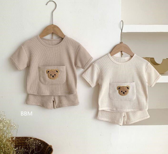 2024★夏新作★韓国風子供服★トップス+ズボン★2色66-100CM