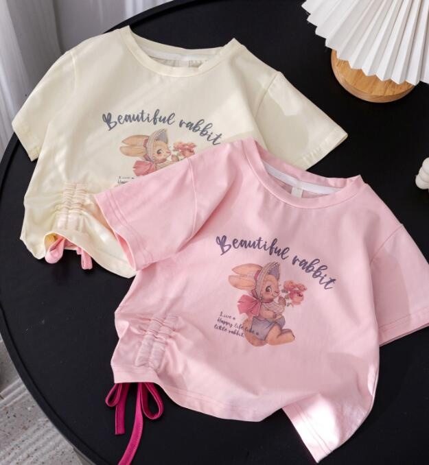 2024★夏新作★韓国風子供服★Tシャツ★2色80-130CM
