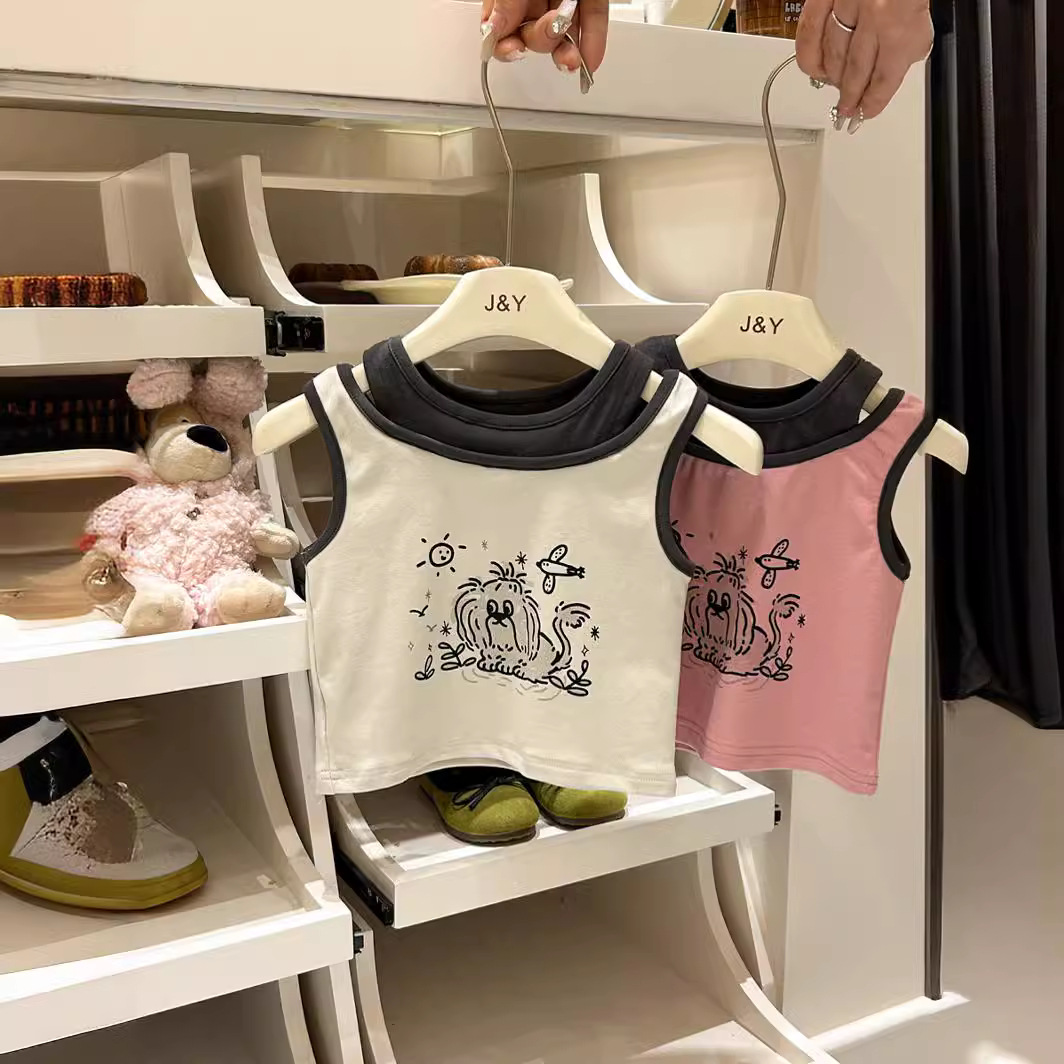 2024★夏新作★韓国風子供服★ベスト★2色90-140CM