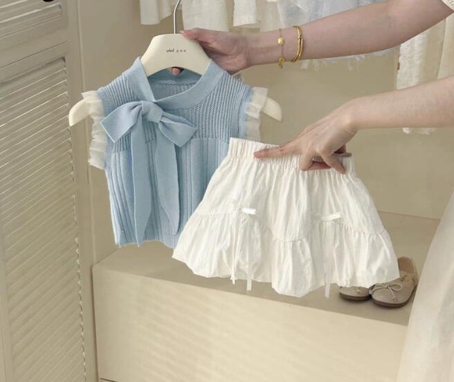 2024★夏新作★韓国風子供服★トップス+スカート★90-140cm