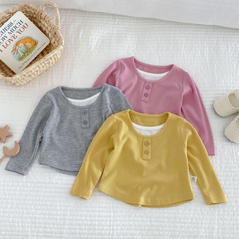 「2024」子供服★トップス★Tシャツ★韓国風子供服★3色73cm〜120cm