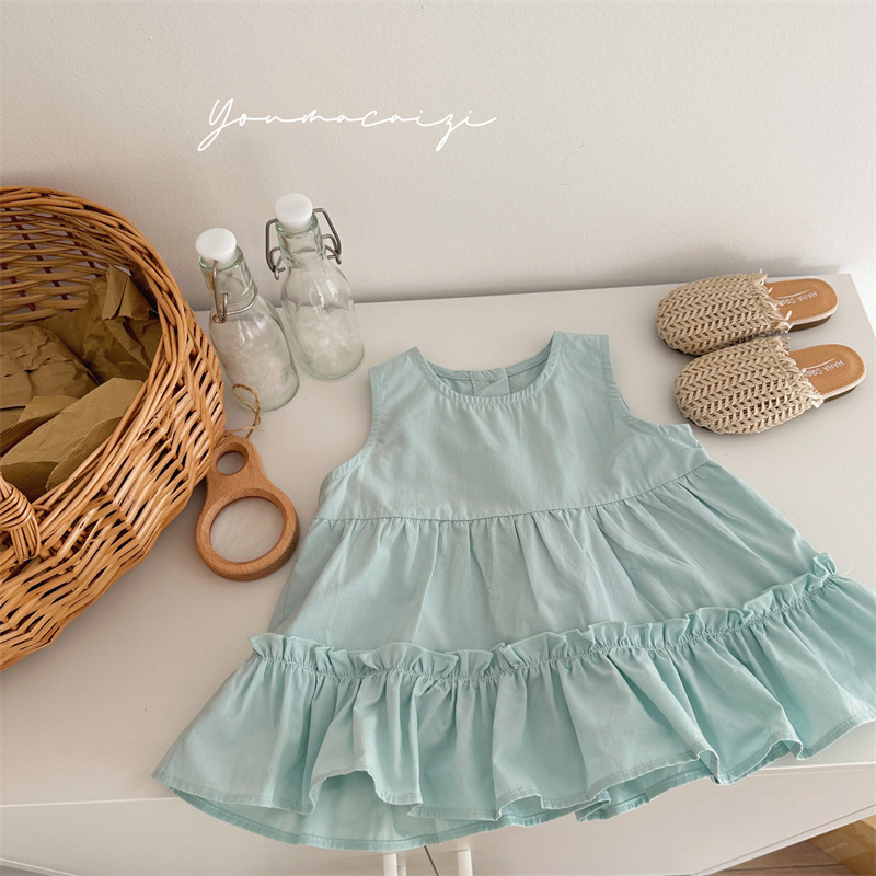 「2024」子供服★ワンピース★袖なし★韓国風子供服★80cm〜130cm