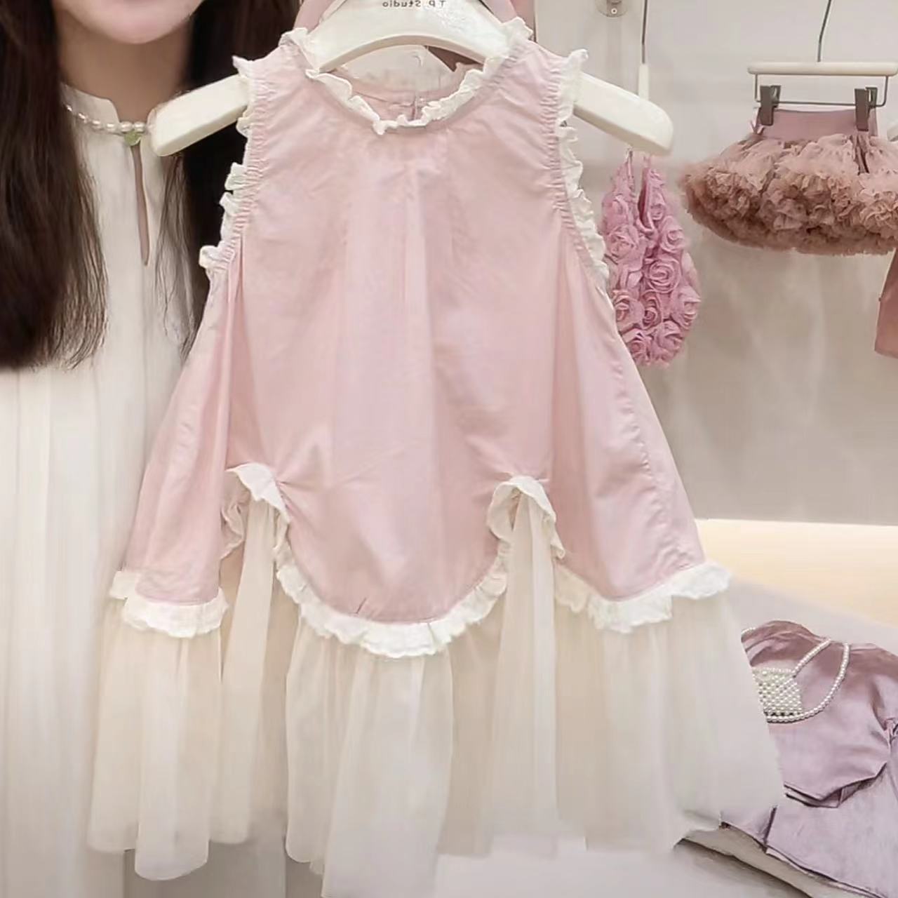 2024夏新品★子供服　ワンピース★80〜130 2色