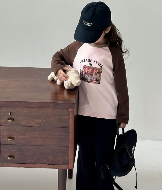 2024秋新品LM★子供服　トップス★90cm〜150cm 2色