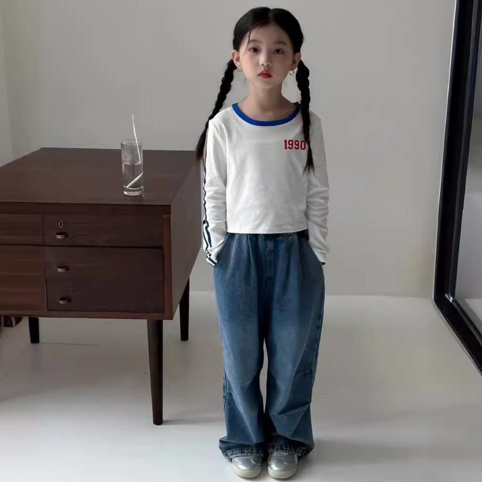 2024★春秋新作★韓国風ベビー服★トップス★ズボン★90cm〜150cm 2色