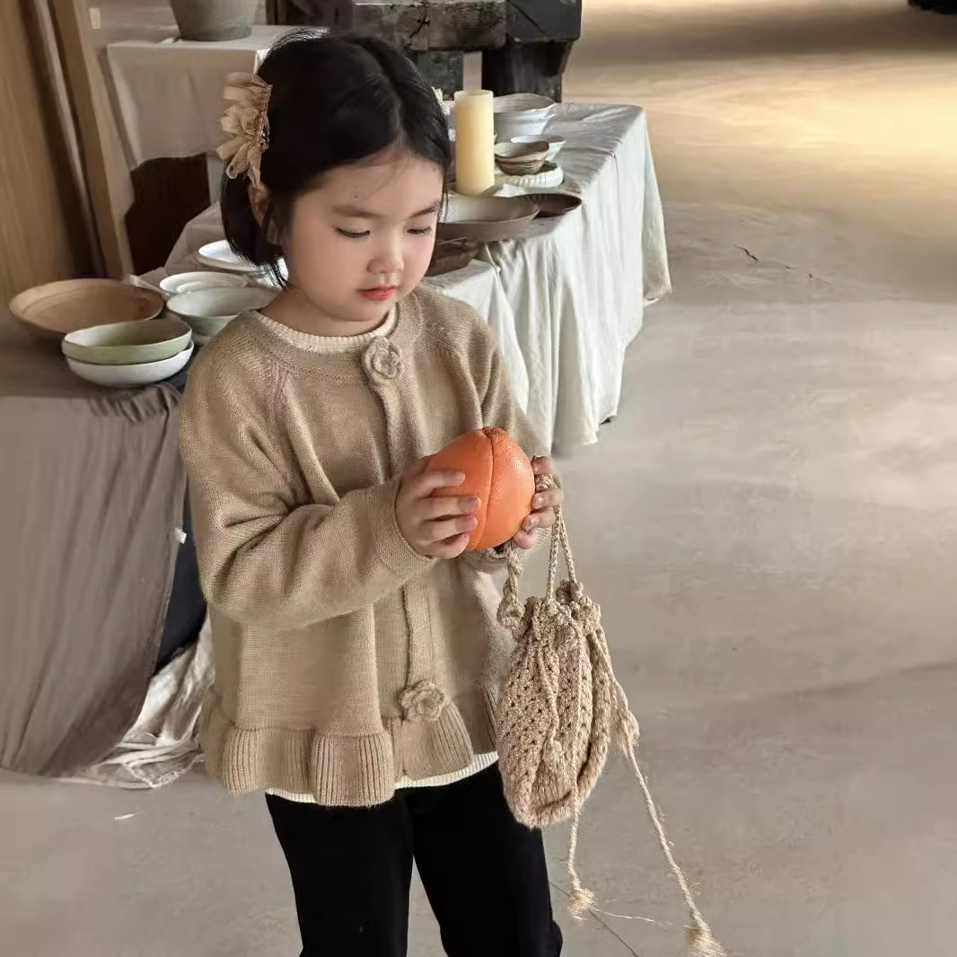 「2024」子供服★トップス★ニット★セーター★韓国風子供服★2色90cm〜130cm