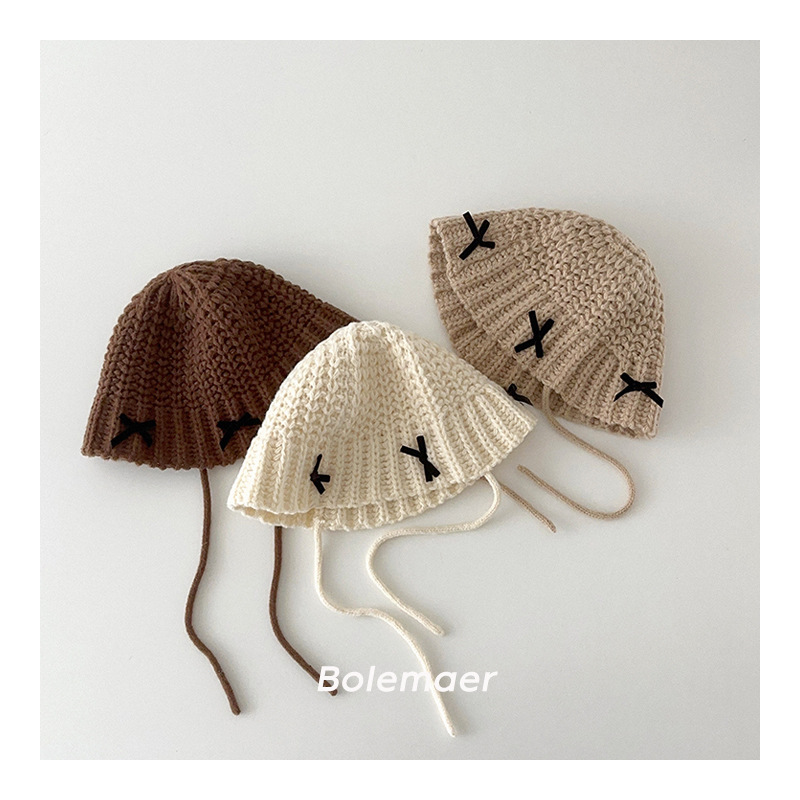 「2024」子供用★帽子★ニット帽子★キッズ★バケットハット★可愛い★3色