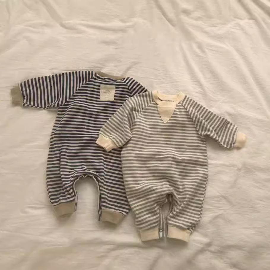 2024秋新入荷★ベビー服　ロンパース&帽子分けて販売★66cm〜90cm 2色