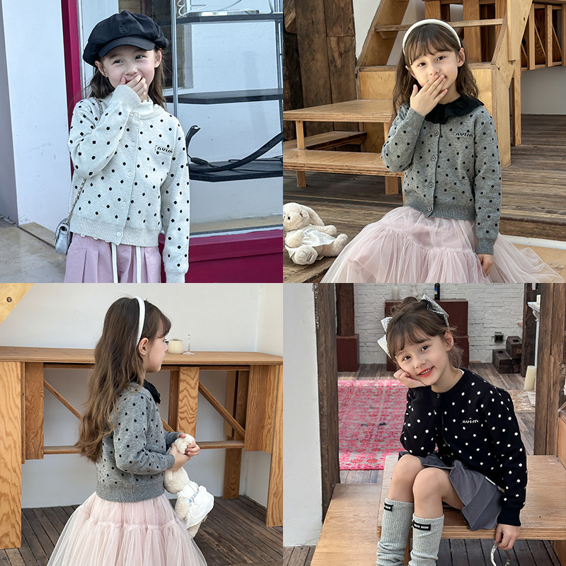 2024秋新品A★子供服 　カーディガン★90cm〜160cm 3色